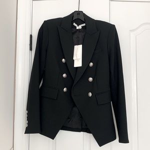 Veronica Beard double breasted blazer with silver buttons